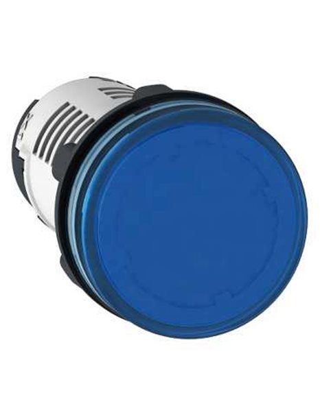 Ενδεικτική λυχνία πλήρης φ22 LED Μπλε 230V IP54
