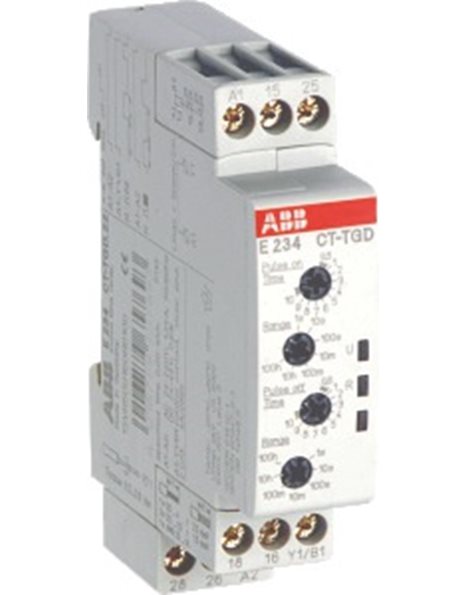 Ρελέ Χρονικό 24-240VAC 24-48VDC 0,05s-100h με Λειτουργία Γεννήτριας Παλμών 2c/o
