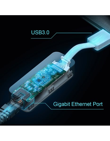 LAN network adapter USB 3.0 σε RJ45 10/100/1000Mbps Version 4.0