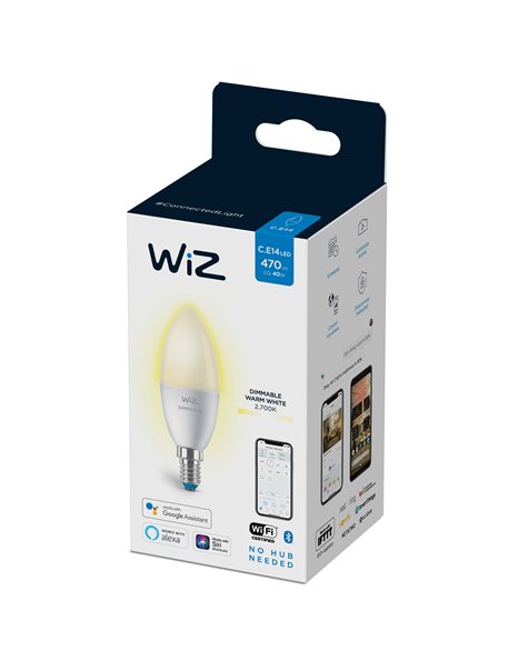 Λάμπα LED Κερί 4,9W 470lm E14 230V 2700K Θερμό Λευκό Dim via WiFi
