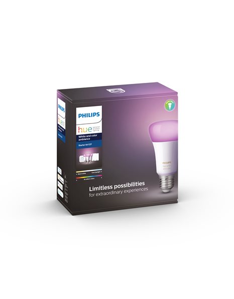 HUE Λάμπα LED 9W 806lm E27 230V RGBW Dimmable KIT 3τεμ. Bluetooth