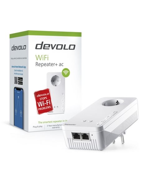 WiFi repeater 2XRJ45 1200Mbps Με έξοδο Σούκο