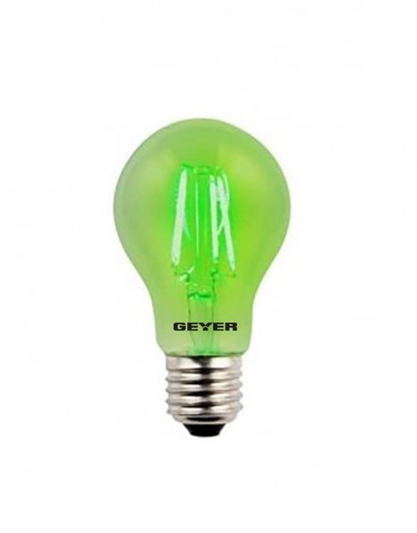 Λάμπα LED Κλασική A-type 4W 300lm E27 230V Πράσινο Filament