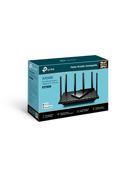 Network Router WiFi 6 Dual Band 5400Mbps Gigabit & USB
