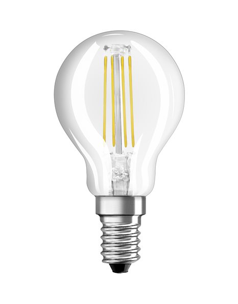 Λάμπα LED Σφαιρική 4W 470lm E14 230V 2700K Θερμό Λευκό Filament