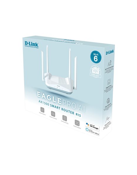 Network router WiFi 6 Dual Band Gigabit 1500Mbps